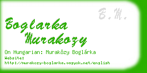 boglarka murakozy business card