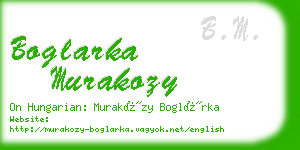 boglarka murakozy business card